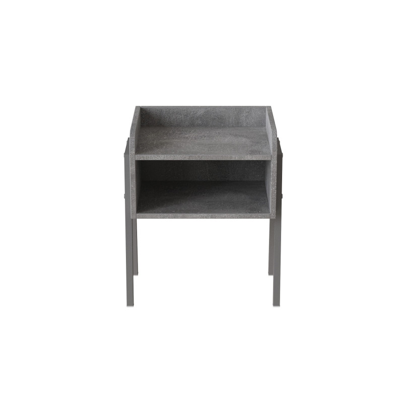 Тумба модульна Ferrum-decor Джузі 540x450x320 метал Сірий ДСП Бетон16 мм (FRD-102988)