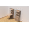 Стол книжка с этажеркой Практик 2 Ferrum-decor 1555x640x990 Черный металл ДСП Дуб Сонома 16 мм (FRD-104628)