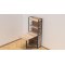 Стол книжка с этажеркой Практик 2 Ferrum-decor 1555x640x990 Черный металл ДСП Дуб Сонома 16 мм (FRD-104628)