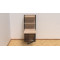 Стол книжка с этажеркой Практик 2 Ferrum-decor 1555x640x990 Черный металл ДСП Дуб Сонома 16 мм (FRD-104628)