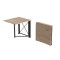 Стол-книжка трансформер Орион 1 Ferrum-decor 750x810x730 Черный металл ДСП Дуб Сан-Марино 16 мм (FRD-104598)