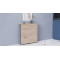 Стол-книжка трансформер Орион 1 Ferrum-decor 750x810x730 Черный металл ДСП Дуб Сан-Марино 16 мм (FRD-104598)