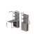 Стіл книжка з етажеркою Практик 2 Ferrum-decor 1555x640x990 Білий метал ДСП Бетон 16 мм (FRD-104638)
