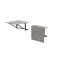 Стол раскладной Александр 7 Ferrum-decor 750x600x700 Черный металл ДСП Бетон 16 мм (FRD-104898)
