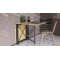 Стол-книжка трансформер Орион 2 Ferrum-decor 750x1520x730 Черный металл ДСП Дуб Артизан 16 мм (FRD-104588)