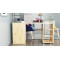 Стол-тумба трансформер Смарт 4/1 с этажеркой Ferrum-decor 1430x1450x500 Черный металл ДСП Дуб Артизан 16 мм (FRD-105128)