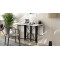 Стол-книжка трансформер Спайдер Ferrum-decor 750x1150x880 Черный металл ДСП Белое 16 мм (FRD-105088)