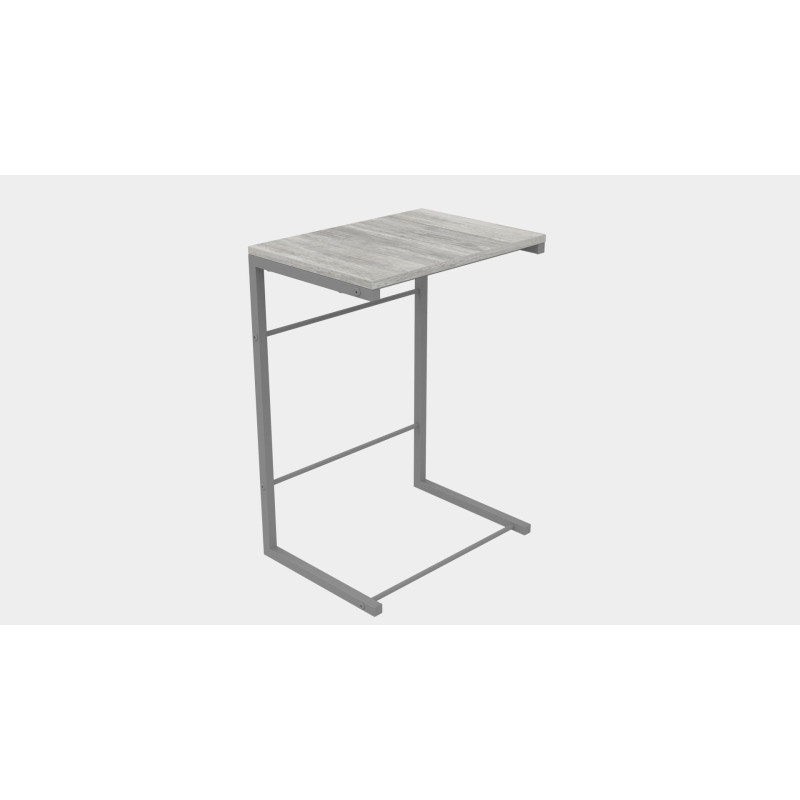 Столик приставний Террі Ferrum-decor 650x440x330 Сірий метал ДСП Бетон 16 мм (FRD-104668)
