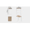 Столик приставний Террі Ferrum-decor 650x440x330 Білий метал ДСП Дуб Сонома 16 мм (FRD-104658)