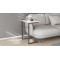 Столик приставний Террі Ferrum-decor 650x440x330 Чорний метал ДСП Біле 16 мм (FRD-104648)