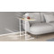 Столик приставний Террі Ferrum-decor 650x440x330 Білий метал ДСП Дуб Сонома 16 мм (FRD-104658)