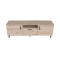 Тумба Лестер на конусних ніжках Ferrum-decor 48x139x38 Чорний метал ДСП Дуб Сан-Марино 16 мм (FRD-106806)