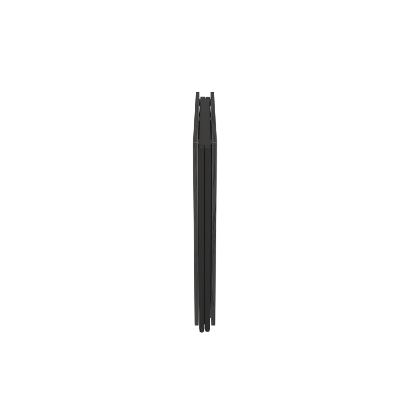 Стол трансформер книга Панама Ferrum-decor 75x148x68 Черный металл ДСП Сосна Кембра 16 мм (FRD-106826)