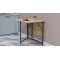 Стол трансформер книжка Вуди Ferrum-decor 75x130x90 Черный металл ДСП Дуб Сонома 16 мм (FRD-106746)
