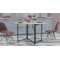 Стол трансформер книжка Вуди Ferrum-decor 75x130x90 Черный металл ДСП Дуб Сонома 16 мм (FRD-106746)