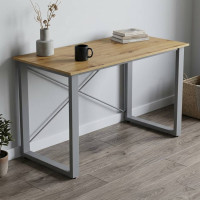 Письмовий стіл Ferrum-decor Драйв 750x1000x600 Сірий метал ДСП Дуб Артизан 32 мм (FRD-103308)