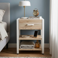 Тумба универсальная Ferrum-decor Вивьен 1/2 50x41x40 белый ДСП Дуб Сан-Марино 16мм (FRD-104128)