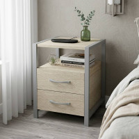 Тумба универсальная Ferrum-decor Вивьен 2/2 50x41x40 серый ДСП Дуб Сонома 16мм (FRD-104168)