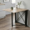 Стол-книжка трансформер Орион 1 Ferrum-decor 750x810x730 Черный металл ДСП Дуб Сан-Марино 16 мм (FRD-104598)