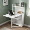 Стіл книжка з етажеркою Практик 1 Ferrum-decor 1200x640x990 Білий метал ДСП Біле 16 мм (FRD-104618)