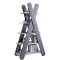 Гарнитур для детской спальной комнаты 5 элементов LION Инди Нимфея Альба (белый)/Антрацит (LION-041626)