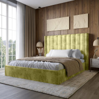 Двоспальне ліжко LION Ніно 160x200 см SILK 202 Авокадо (LION-045042)