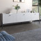 Тумба под телевизор на 3 ящика LION Wood с черными ножками 180x50x40 см Бетон style (LION-043094)