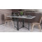 Стол-книжка трансформер Орион 2 Ferrum-decor 750x1520x730 Черный металл ДСП Бетон 16 мм (FRD-104589)