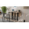 Стол-книжка трансформер Спайдер Ferrum-decor 750x1150x880 Черный металл ДСП Дуб Сан-Марино 16 мм (FRD-105089)