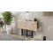 Стол-книжка трансформер Спайдер Ferrum-decor 750x1150x880 Черный металл ДСП Дуб Сан-Марино 16 мм (FRD-105089)