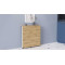 Стол-книжка трансформер Орион 1 Ferrum-decor 750x810x730 Белый металл ДСП Дуб Артизан 16 мм (FRD-104609)