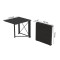Стол-книжка трансформер Орион 1 Ferrum-decor 750x810x730 Черный металл ДСП Сосна Кембра 16 мм (FRD-104599)