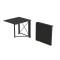 Стол-книжка трансформер Орион 1 Ferrum-decor 750x810x730 Черный металл ДСП Сосна Кембра 16 мм (FRD-104599)