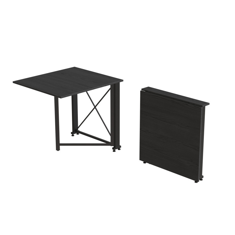 Стол-книжка трансформер Орион 1 Ferrum-decor 750x810x730 Черный металл ДСП Сосна Кембра 16 мм (FRD-104599)