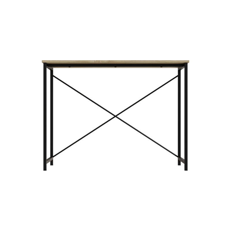 Стіл письмовий Line Лайт Ferrum-decor 750x1000x500 Чорний метал ДСП Дуб Сонома 16 мм (FRD-104839)
