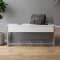 Банкетка с ящиком Ferrum-decor Дрейк 1 550x1000x400 металл Серый ДСП Белое 16 мм (FRD-103059)
