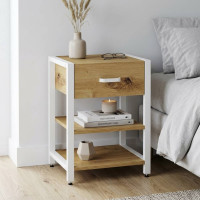 Тумба универсальная Ferrum-decor Вивьен 1/2 50x41x40 белый ДСП Дуб Артизан 16мм (FRD-104129)