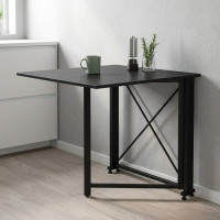 Стол-книжка трансформер Орион 1 Ferrum-decor 750x810x730 Черный металл ДСП Сосна Кембра 16 мм (FRD-104599)