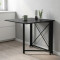 Стол-книжка трансформер Орион 1 Ferrum-decor 750x810x730 Черный металл ДСП Сосна Кембра 16 мм (FRD-104599)