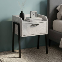 Тумба модульна Ferrum-decor Бетті 540x450x320 метал Чорний ДСП Бетон 16 мм (FRD-105497)