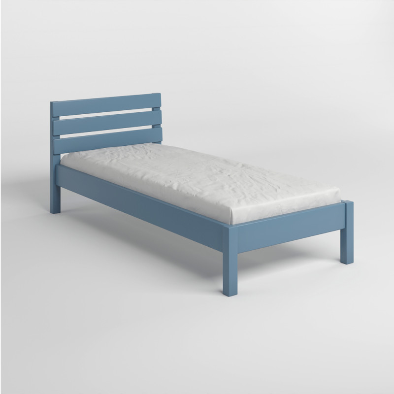 Дитяче ліжко Mebigrand Бостон Сіро-синій (S7010R90B) 90х190 см (MBG-15886)
