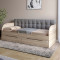 Дитяче односпальне ліжко LION Л-7 з шухлядами та ламелями Лілі 95 велюр (сірий) 90x200 см Дуб сонома (LION-041092)
