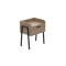 Тумба модульна Ferrum-decor Бетті 540x450x320 метал Чорний ДСП Дуб Сан-Марино 16 мм (FRD-105508)