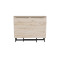 Стол трансформер книжка Вуди Ferrum-decor 75x130x90 Черный металл ДСП Дуб Сан-Марино 16 мм (FRD-106748)