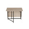 Стол трансформер книжка Вуди Ferrum-decor 75x130x90 Черный металл ДСП Дуб Сан-Марино 16 мм (FRD-106748)