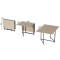 Стол трансформер книжка Вуди Ferrum-decor 75x130x90 Черный металл ДСП Дуб Сан-Марино 16 мм (FRD-106748)