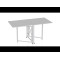 Стол-книга трансформер Орион 2 Ferrum-decor 750x1520x730 Белый металл ДСП Белое 16 мм (FRD-104590)