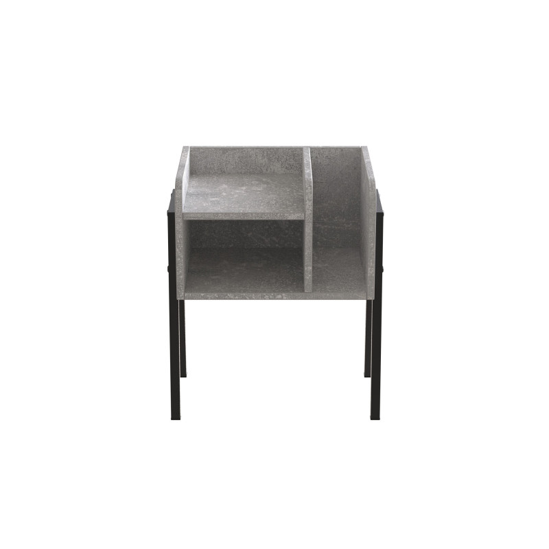 Тумба модульна Ferrum-decor Амелі 540x450x320 метал Чорний ДСП Бетон 16 мм (FRD-103010)