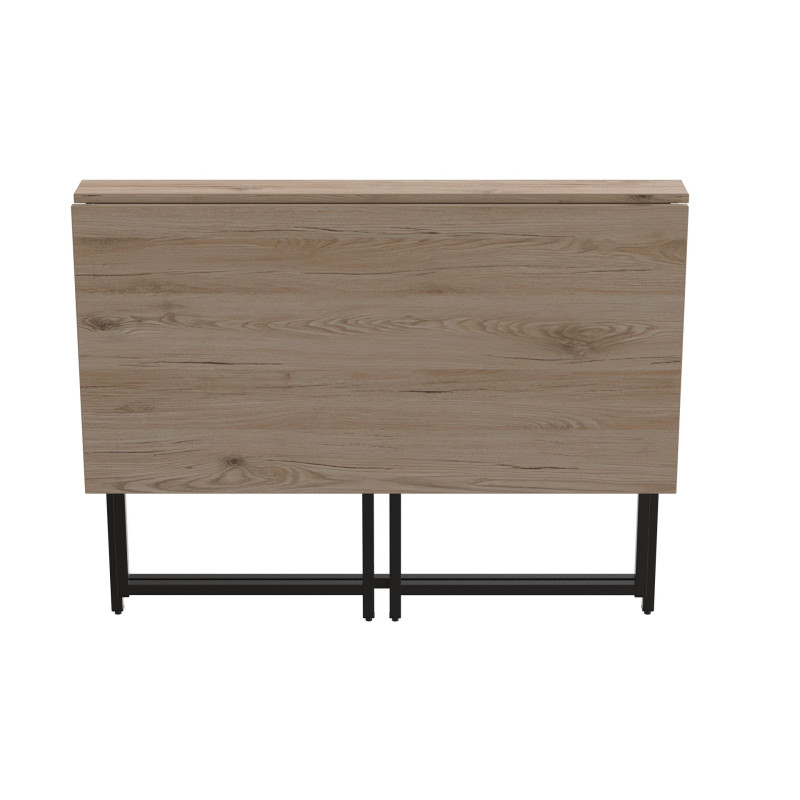Стіл розкладний Моріс Ferrum-decor 750x1000x600 Чорний метал ДСП Дуб Сан-Марино 16 мм (FRD-104670)