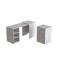 Стіл-тумба трансформер Смарт 1/2 Ferrum-decor 750x1450x600 ДСП Бетон 16 мм (FRD-105080)